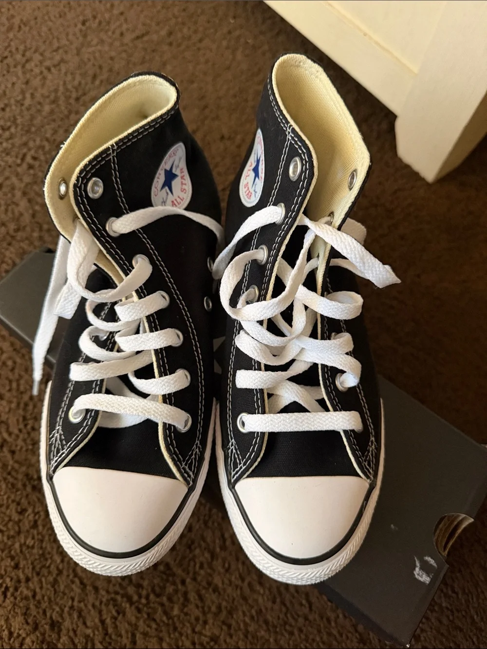 Converse Black & White Kids High Top Sneakers
